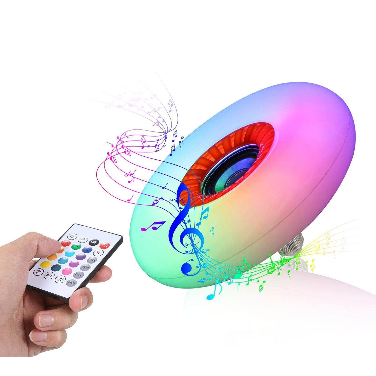 Modern LED Ceiling Bluetooth Music Light Bulb Lamp - Image 1