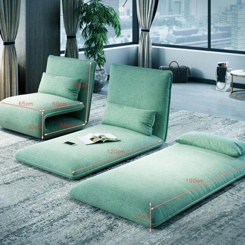 Lazy Foldable Single Sofa Bed Floor Chair - Image 3