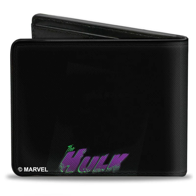 Marvel Avengers The Hulk Face Close-up Bi-fold Wallet - Image 1