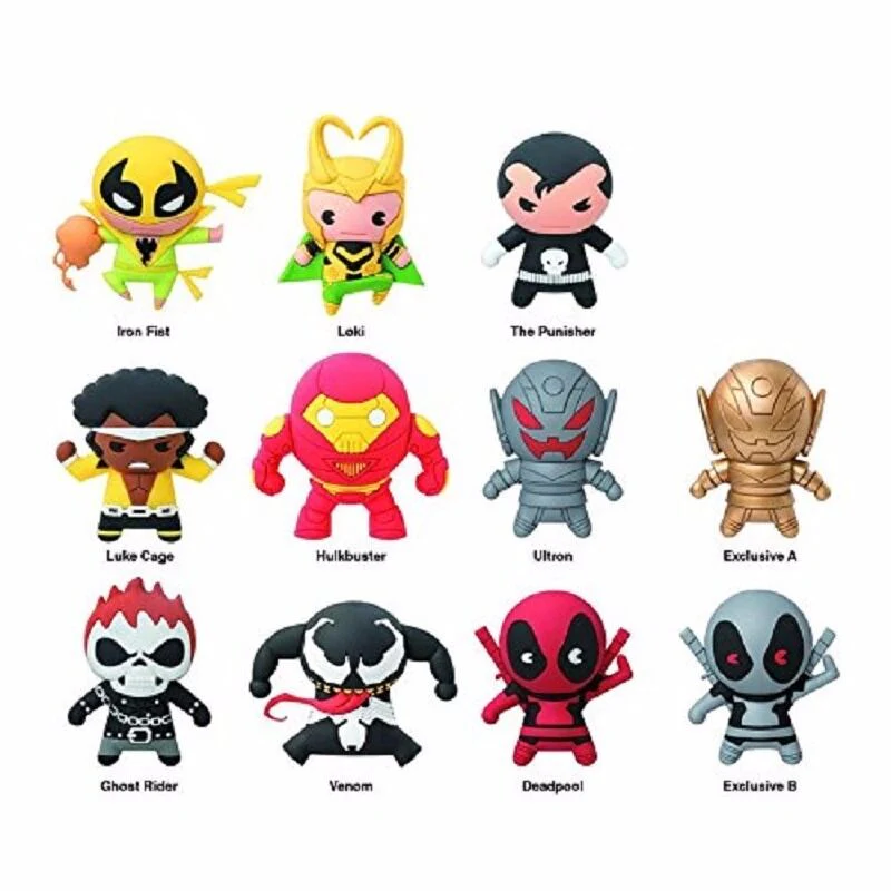 Marvel Comics Foam Key Ring Series 3 Blind Bag Marvel Key Chain - Image 1