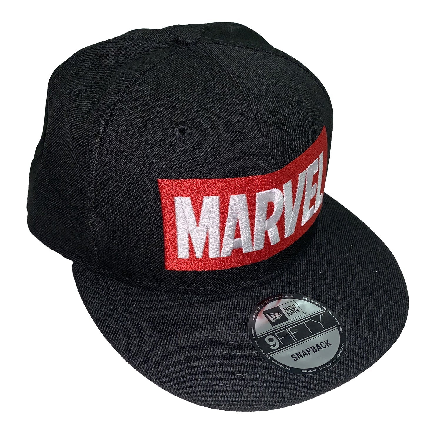 Marvel Comics Logo New Era 9Fifty Black Snapback Cap Hat - Image 2