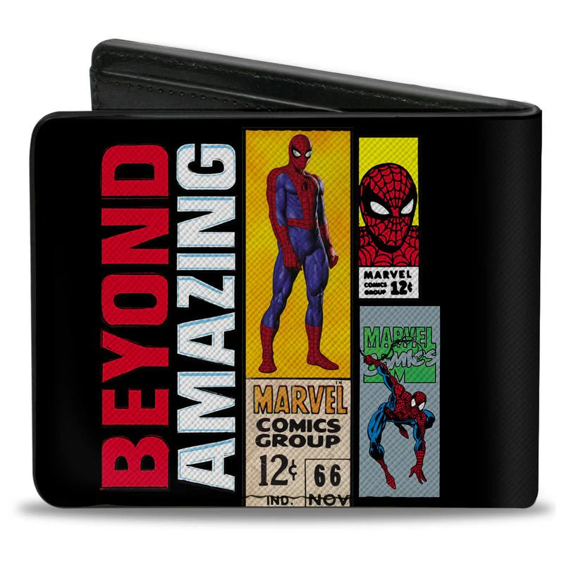 Marvel Comics Spider-Man Beyond Amazing Comics Collage Bi-Fold Wallet - Image 1
