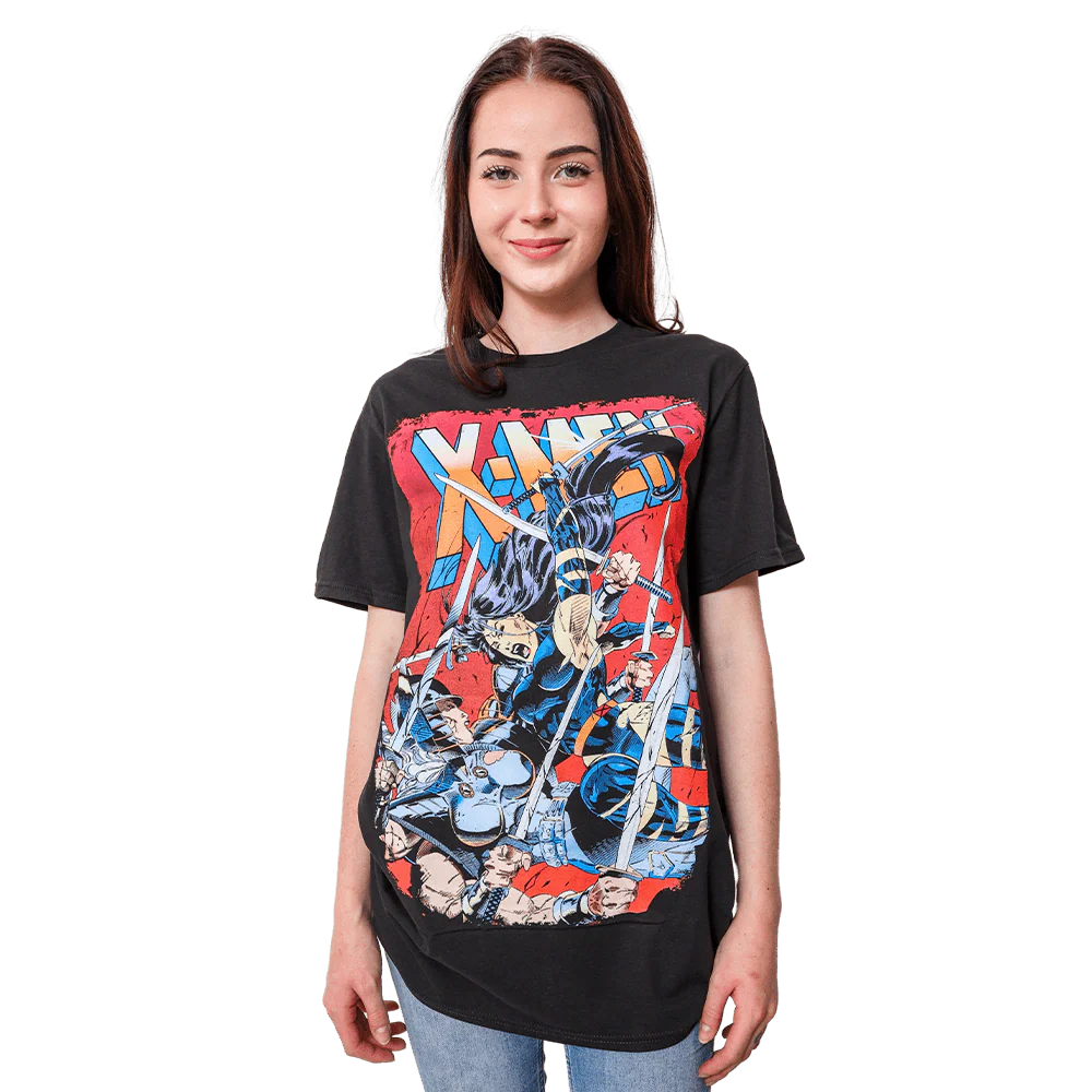 Marvel Comics X-Men Sword Showdown: Psylocke vs Spiral Adult T-Shirt - Image 2