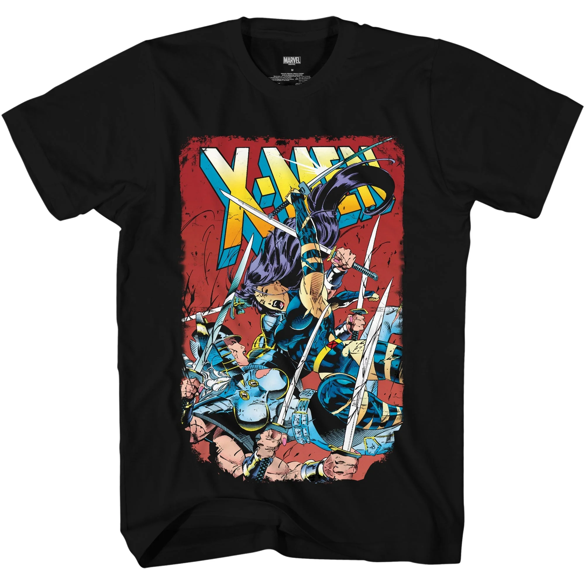 Marvel Comics X-Men Sword Showdown: Psylocke vs Spiral Adult T-Shirt - Image 1
