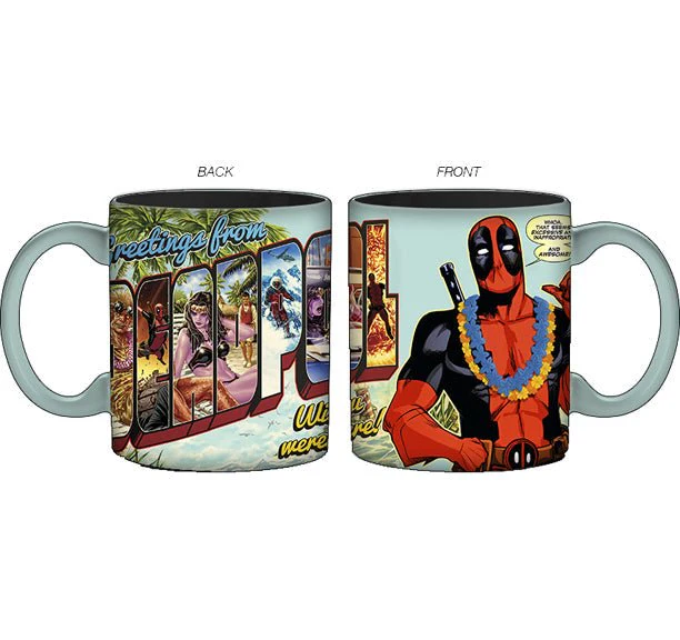 Marvel Deadpool Greeting From Deadpool Ceramic Mug 20oz - Image 1