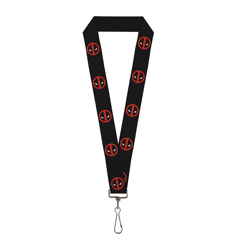 Marvel Deadpool Logo Lanyard Neck Strap Id Holder