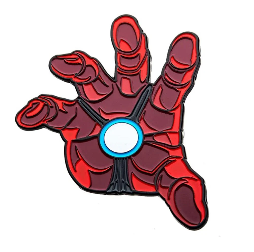 Marvel Iron Man Hand Glow In the Dark Lapel Pin - Image 1