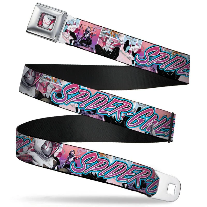 Marvel Spider Gwen Face Full Color Seatbelt Belt