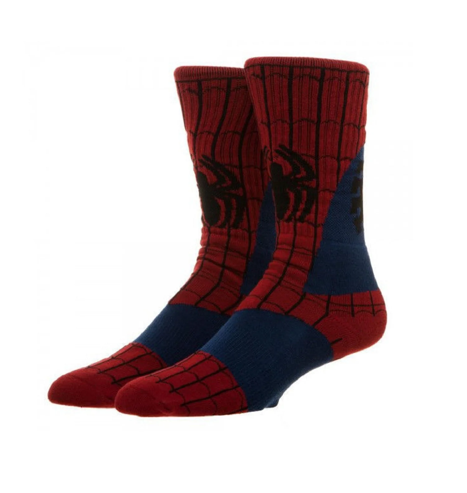 Marvel Ultimate Spider man 360 Character Adult Crew Socks - Image 1