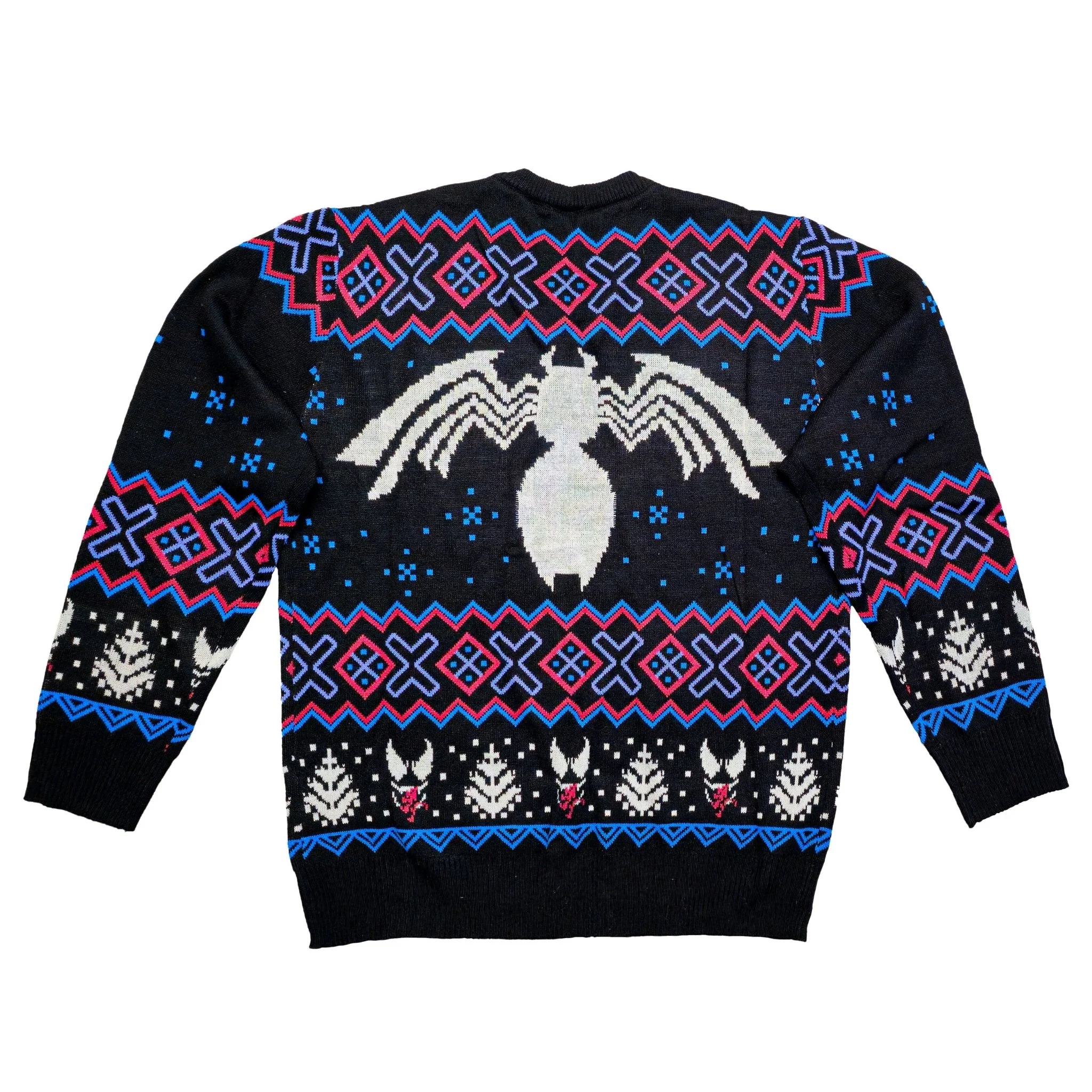 Marvel Venom Symbol Offcially Licesned Adult Holiday Ugly Christmas Sweater - Image 2