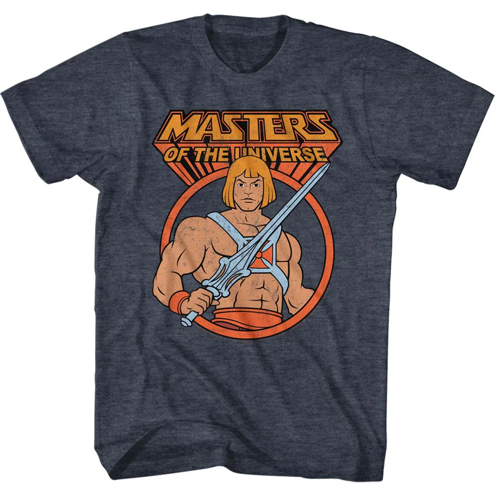Masters Of The Universe He Man Circle Adult T-Shirt - Image 1
