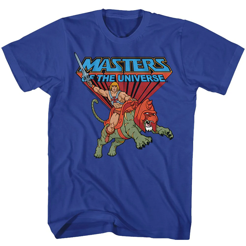 Masters Of The Universe He-Man Ride Into Battle Adult T-Shirt - Image 1