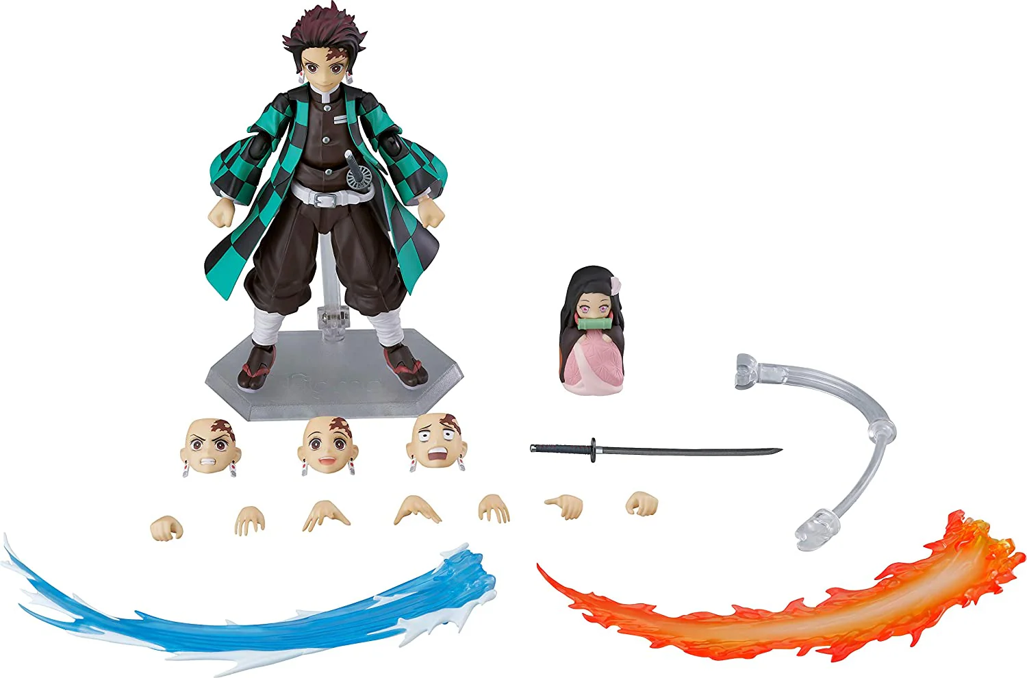 Max Factory Demon Slayer: Kimetsu no Yaiba: Tanjiro Kamado Deluxe Figma Action Figure - Image 1