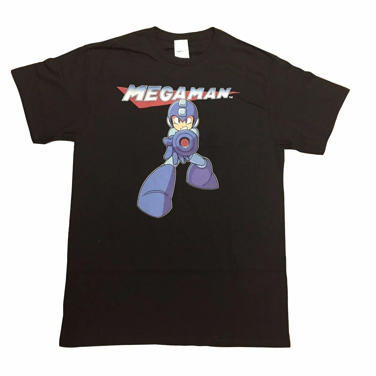 Mega Man Take Aim Gamer Adult T-Shirt - Image 1