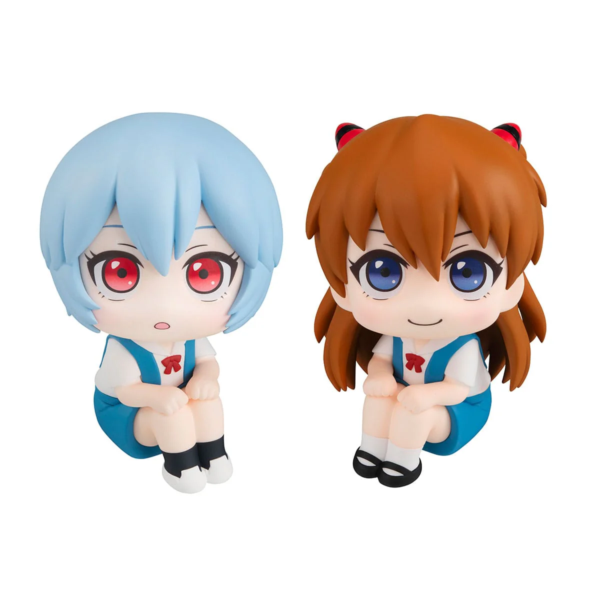 Megahouse Evangelion: 3.0+1.0 Thrice Upon a Time Rei Ayanami & Shikinami Asuka Langley Look Up Series Figure Set With Gift - Image 2