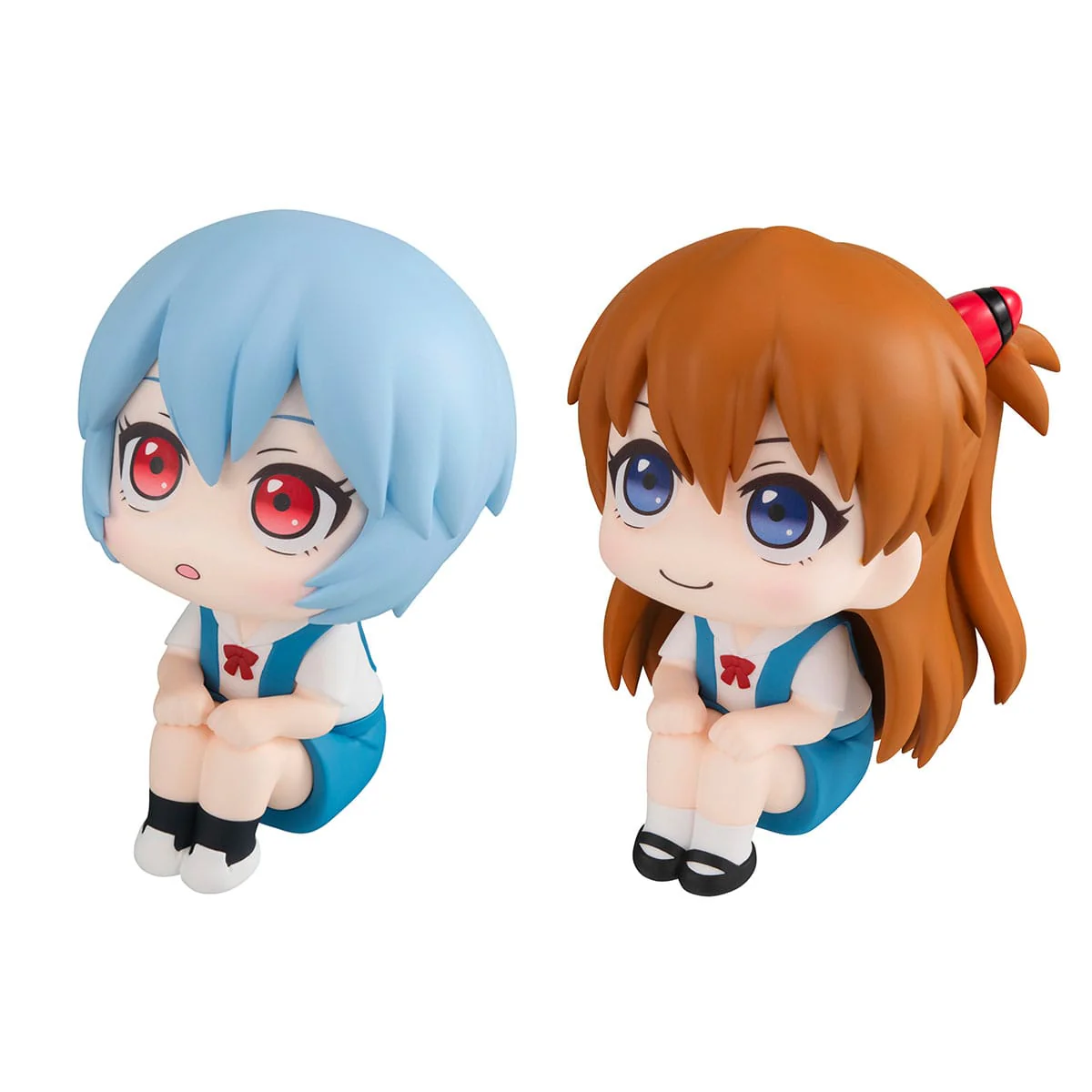 Megahouse Evangelion: 3.0+1.0 Thrice Upon a Time Rei Ayanami & Shikinami Asuka Langley Look Up Series Figure Set With Gift - Image 3
