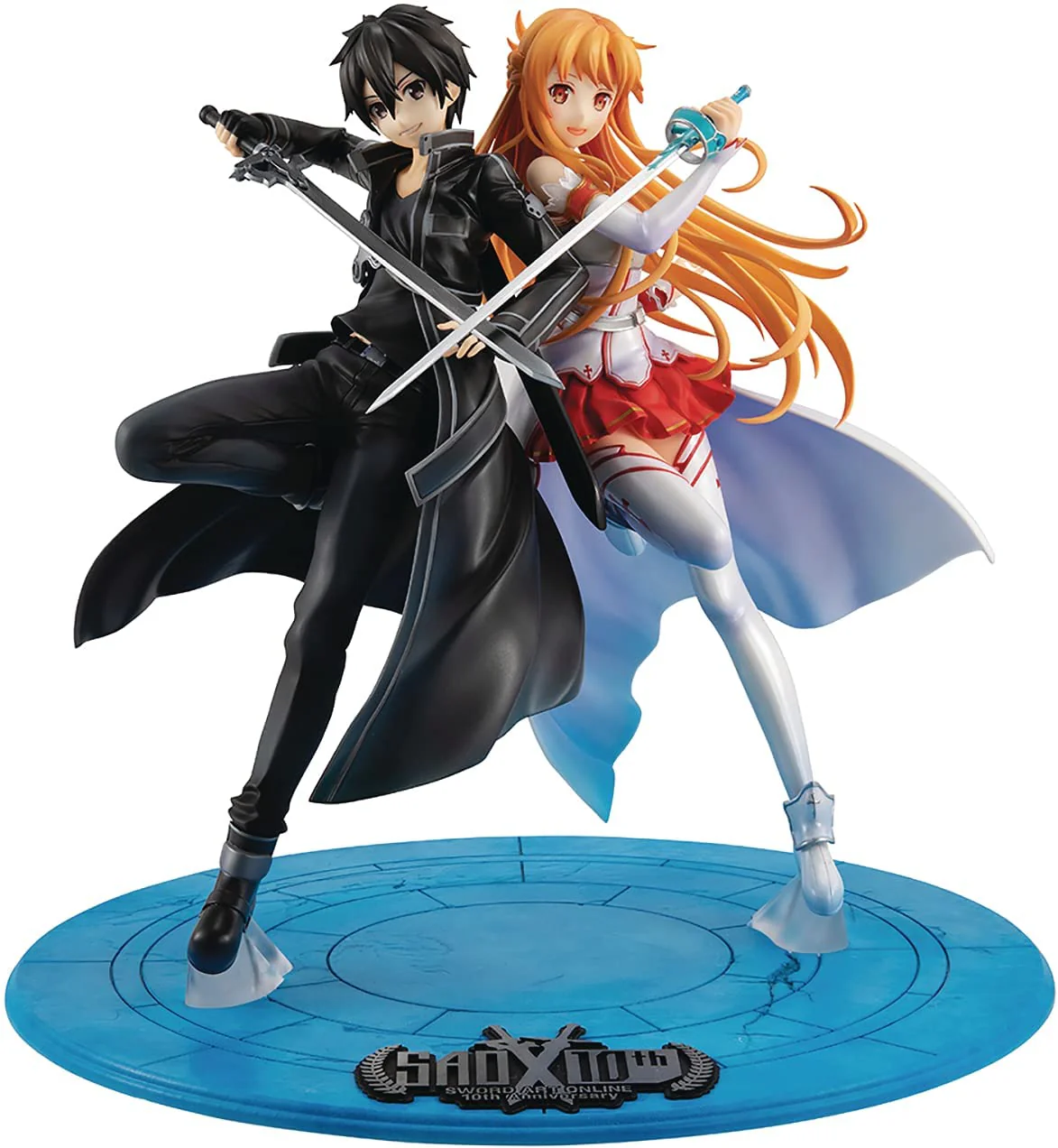 Megahouse Sword Art Online: 10th Anniversary Lucrea Kirito & Asuna Figure - Image 1
