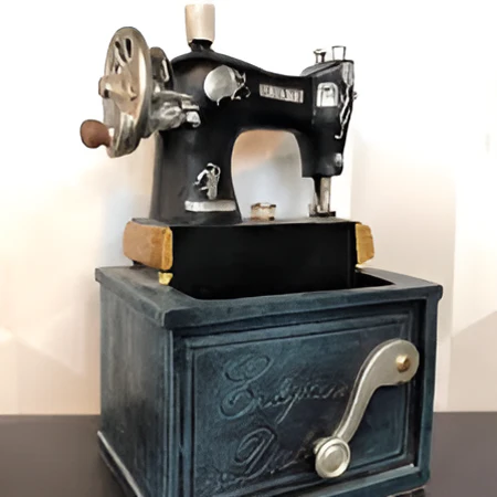 Vintage Sewing Machine Decoration - Image 3