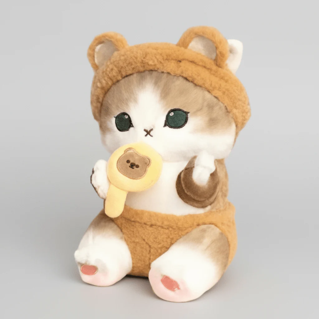 Mofusand Beauty Bear Cat Plush 9" - Image 2
