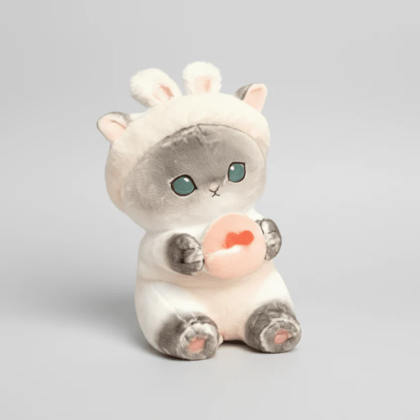 Mofusand Beauty Bunny Cat Plush 9" - Image 2