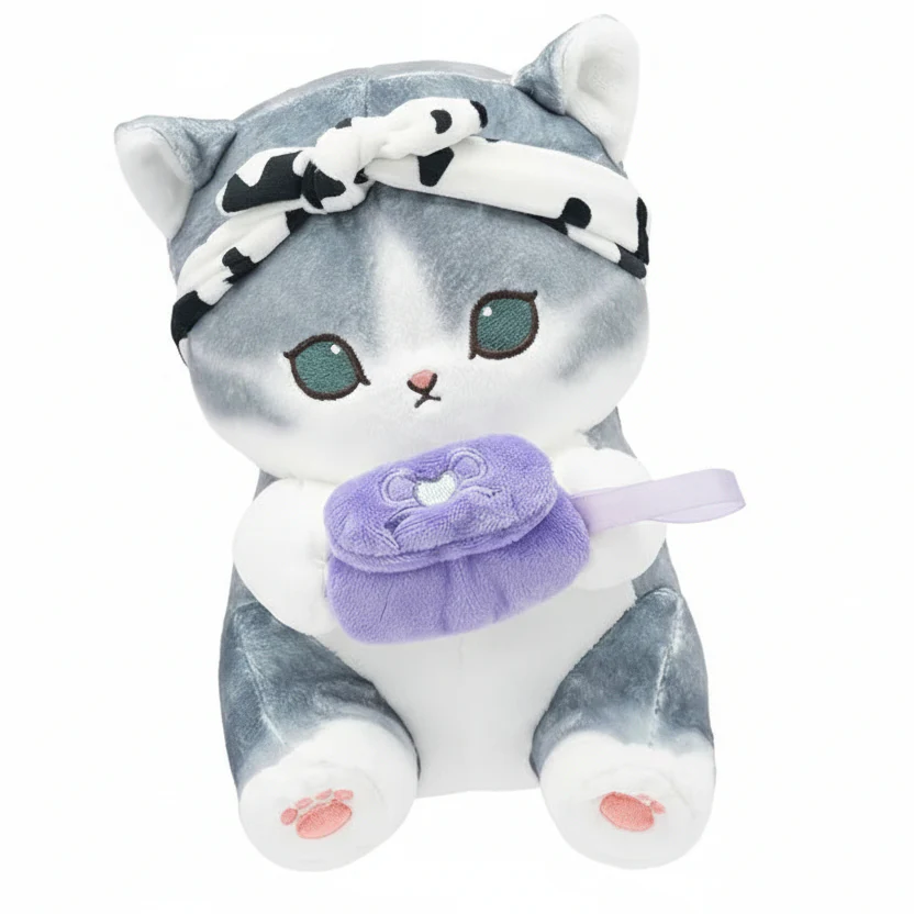 Mofusand Beauty Cow Cat Plush 9" - Image 1