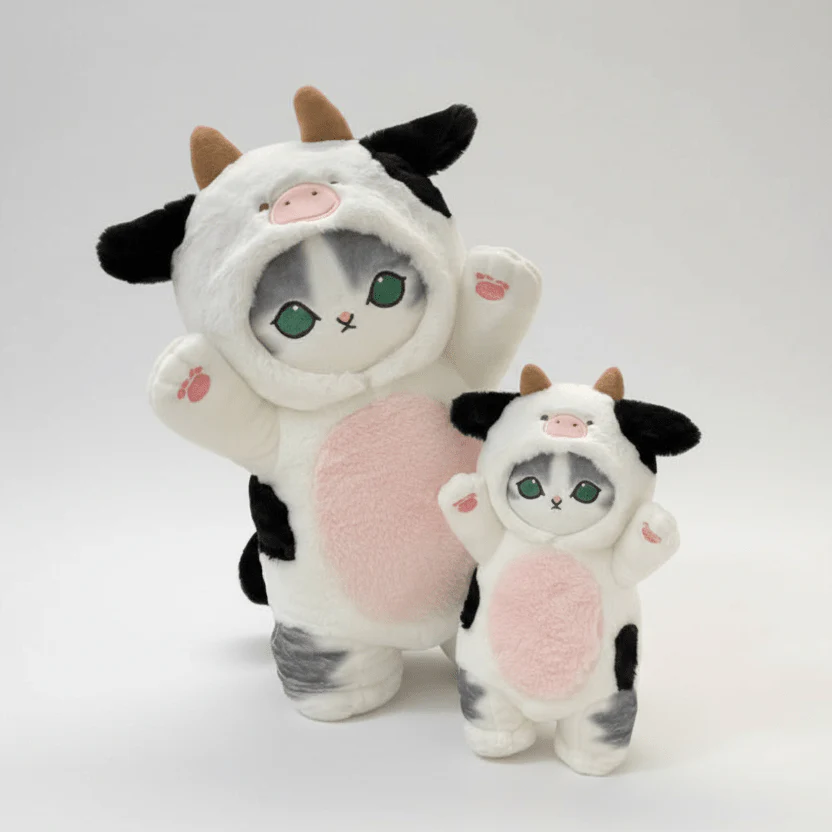 Mofusand Kawaii Cow Cat Plush 12" - Image 2