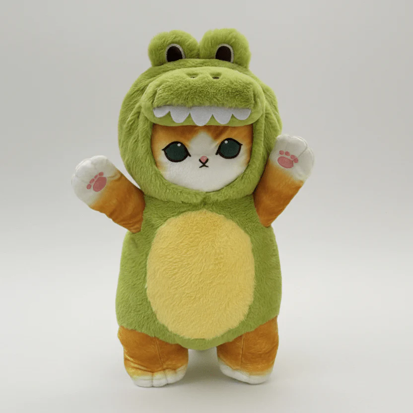 Mofusand Kawaii Dinosaur Cat Plush 12" - Image 2