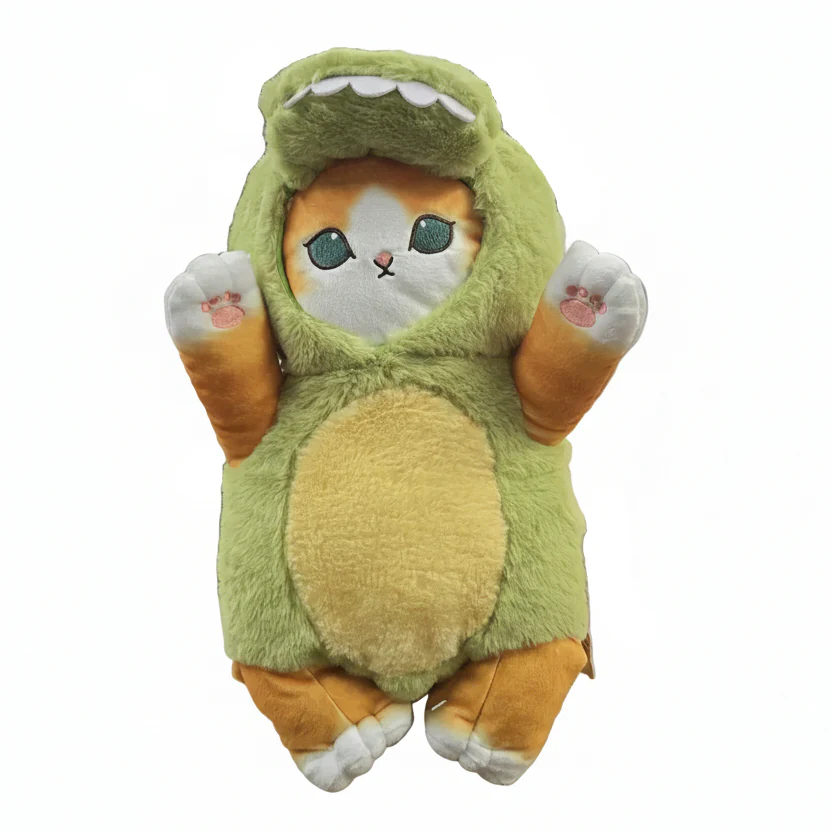 Mofusand Kawaii Dinosaur Cat Plush 20" - Image 1