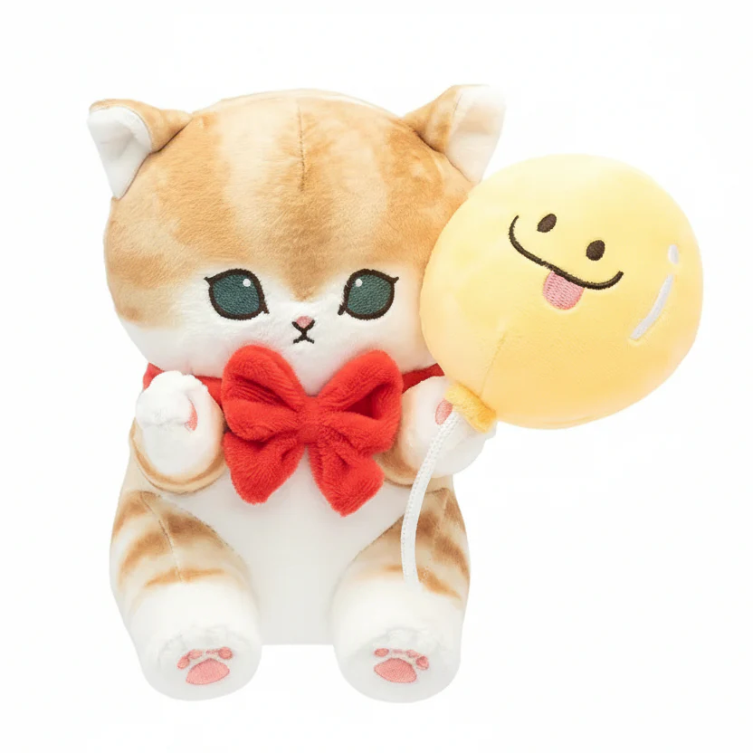 Mofusand Party Balloon Cat Plush 9" - Image 1