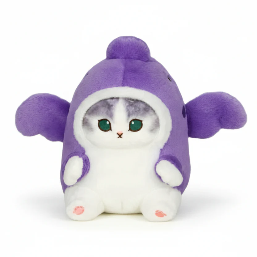 Mofusand Pterosaur Cat Plush Keychain