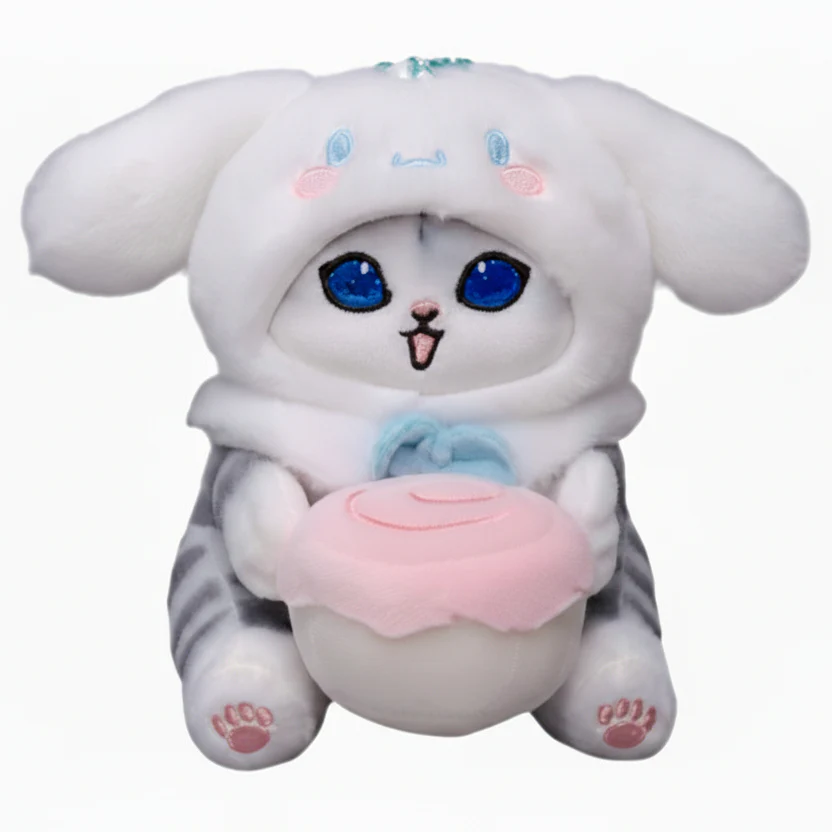 Mofusand Sanrio Cinnamoroll Cat Plush 9" - Image 1