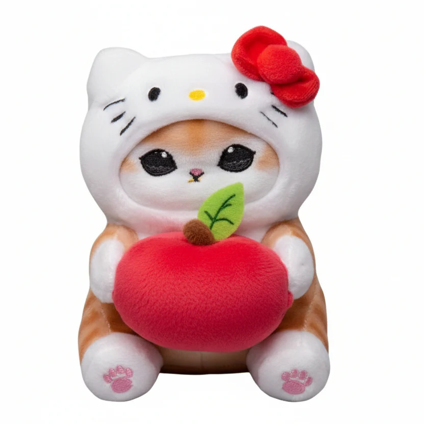 Mofusand Sanrio Hello Kitty Cat Plush 9" - Image 1