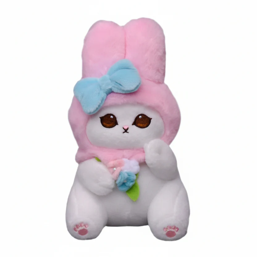 Mofusand Sanrio My Melody Cat Plush 9" - Image 1