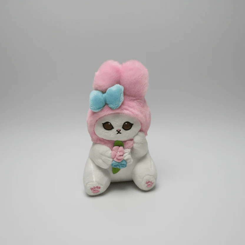 Mofusand Sanrio My Melody Cat Plush Keychain - Image 2
