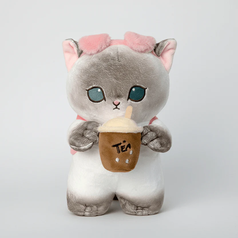 Mofusand Tea Cat Plush 9" - Image 2
