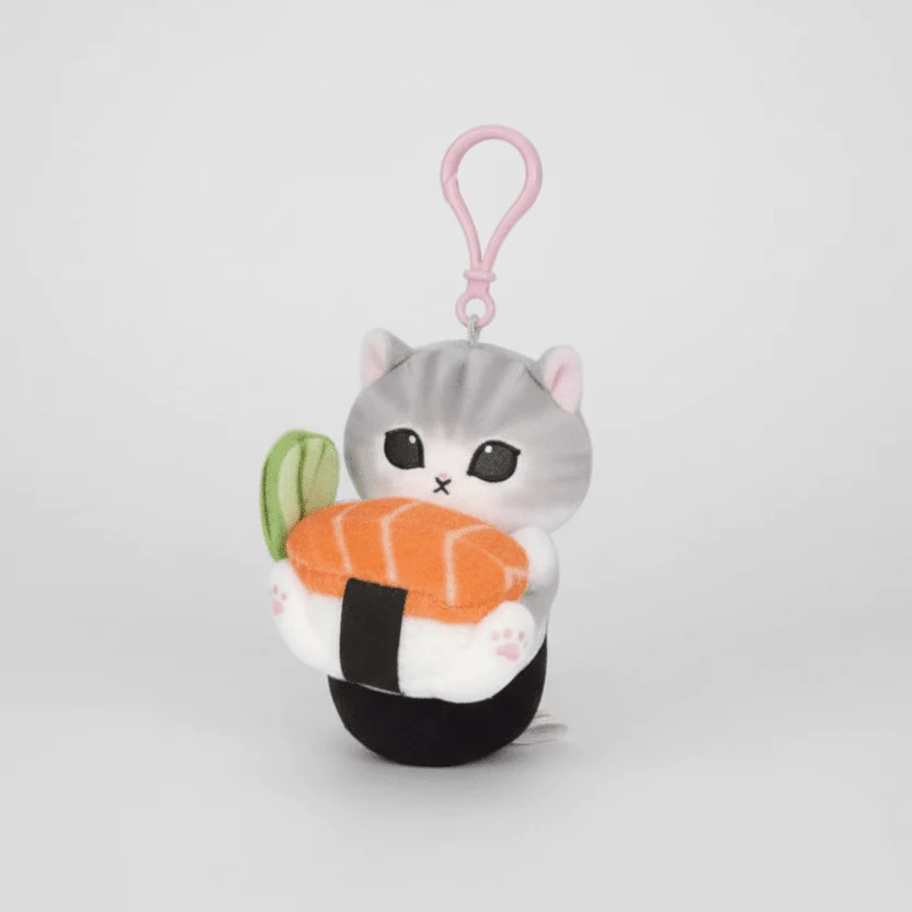 Mofusand - Shrimp Sushi Cat - Plush Keychain - Image 2