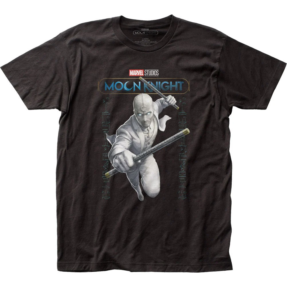 Moon Knight TV Mr. Knight Jump Officially Licensed Fitted Adult Unisex T-Shirt - Image 1
