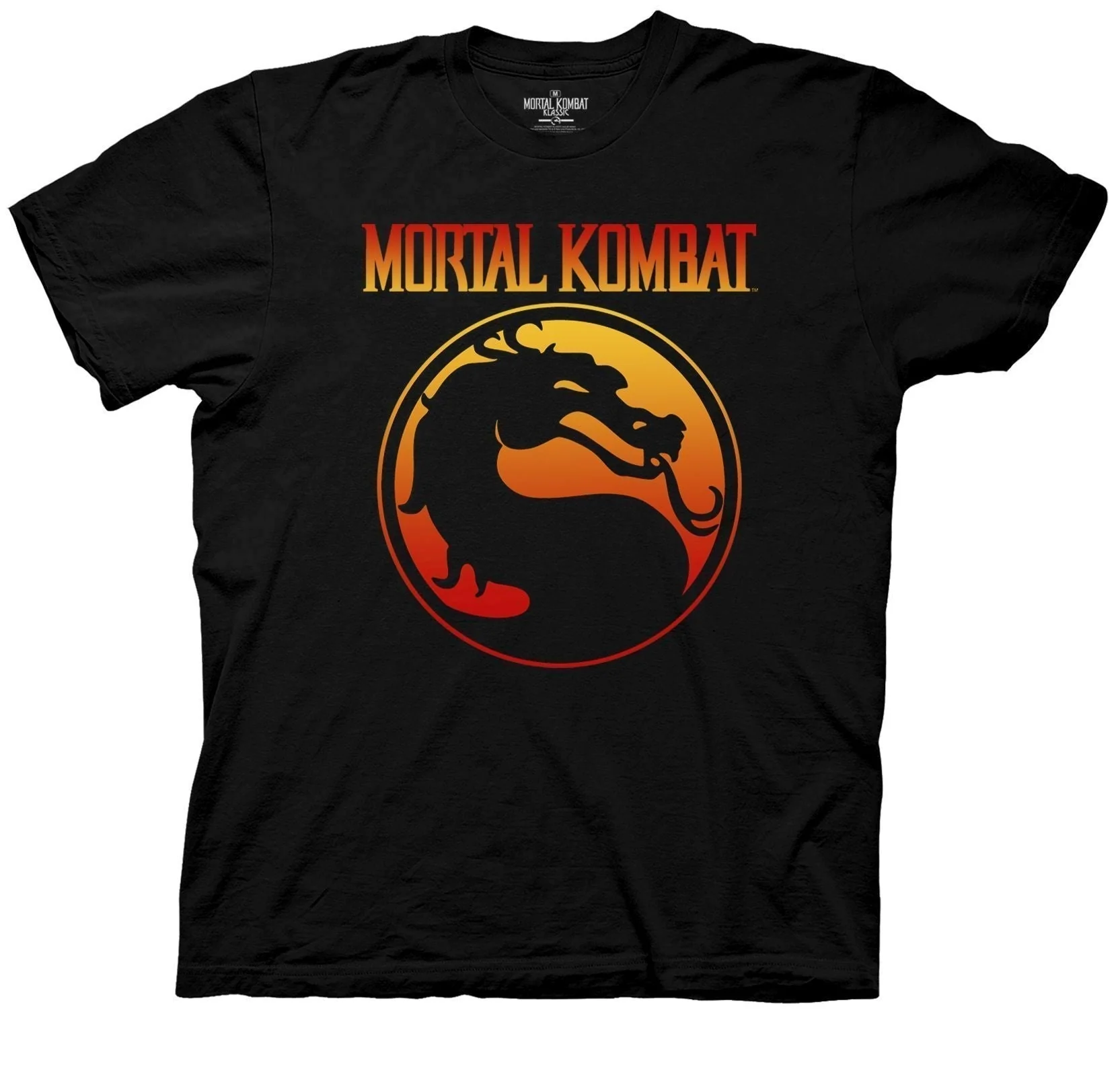 Mortal Kombat Klassic Logo Officially Licensed Adult T-Shirt - Image 1