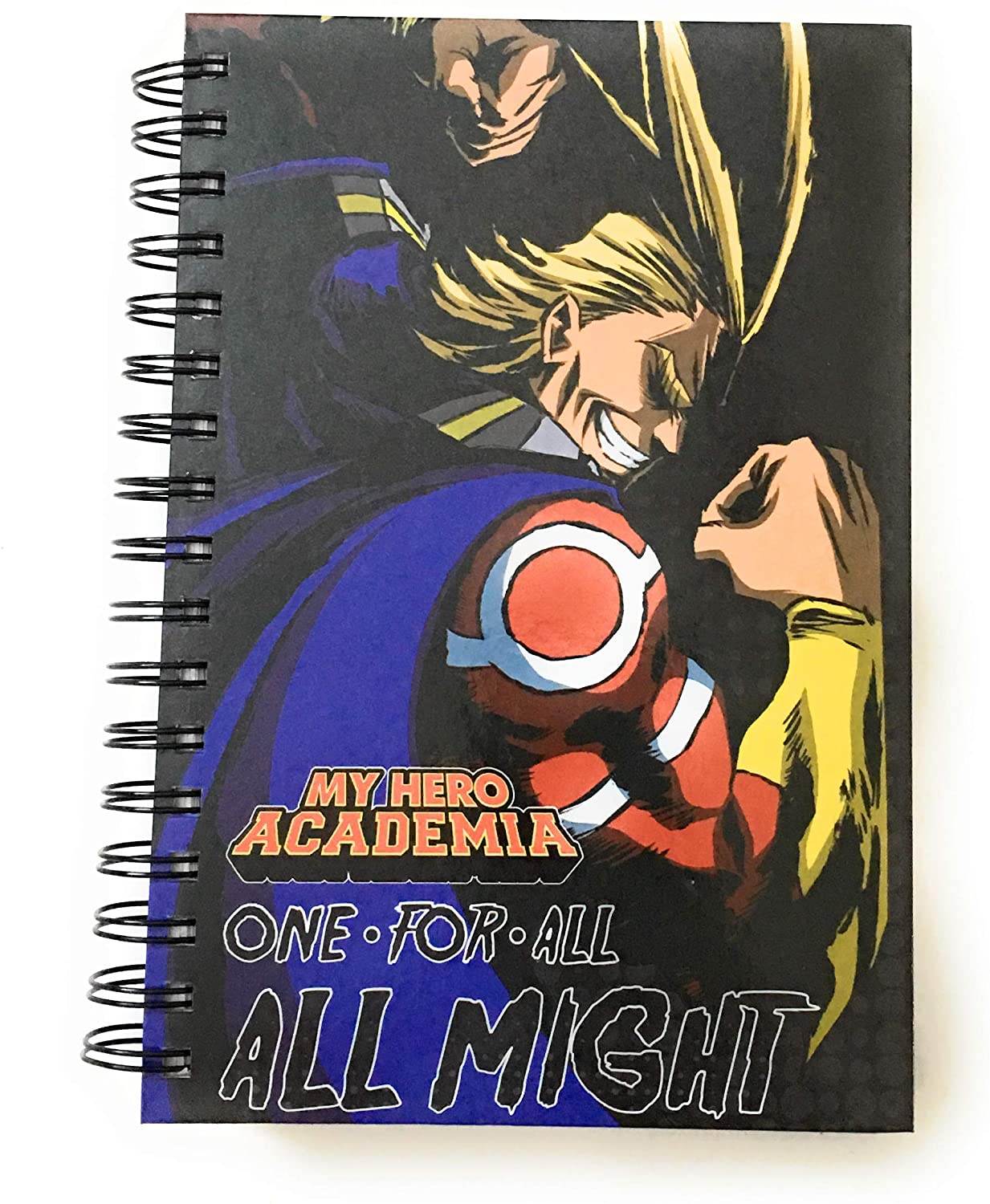My Hero Academia All Might One For All Anime Hardcover Spiral Notebook - Image 1