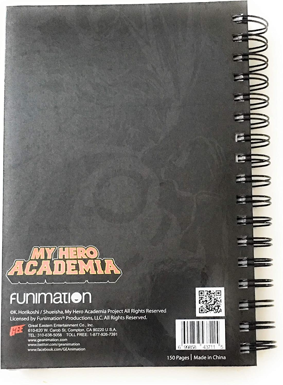 My Hero Academia All Might One For All Anime Hardcover Spiral Notebook - Image 2