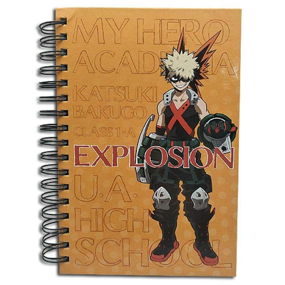My Hero Academia Bakugo Anime Hardcover Spiral Notebook - Image 1
