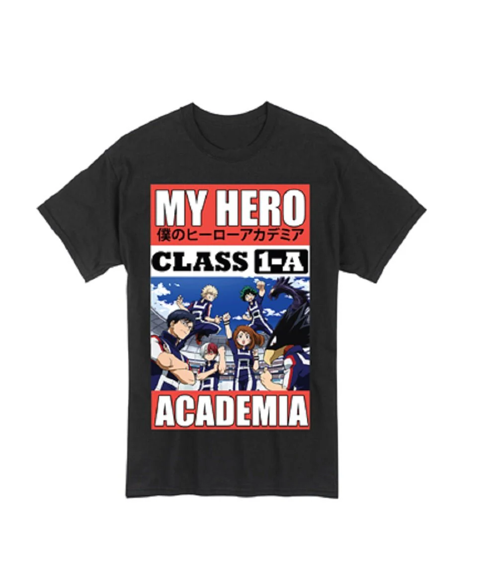 My Hero Academia Class 1A Vintage Anime Adult T-Shirt - Image 1