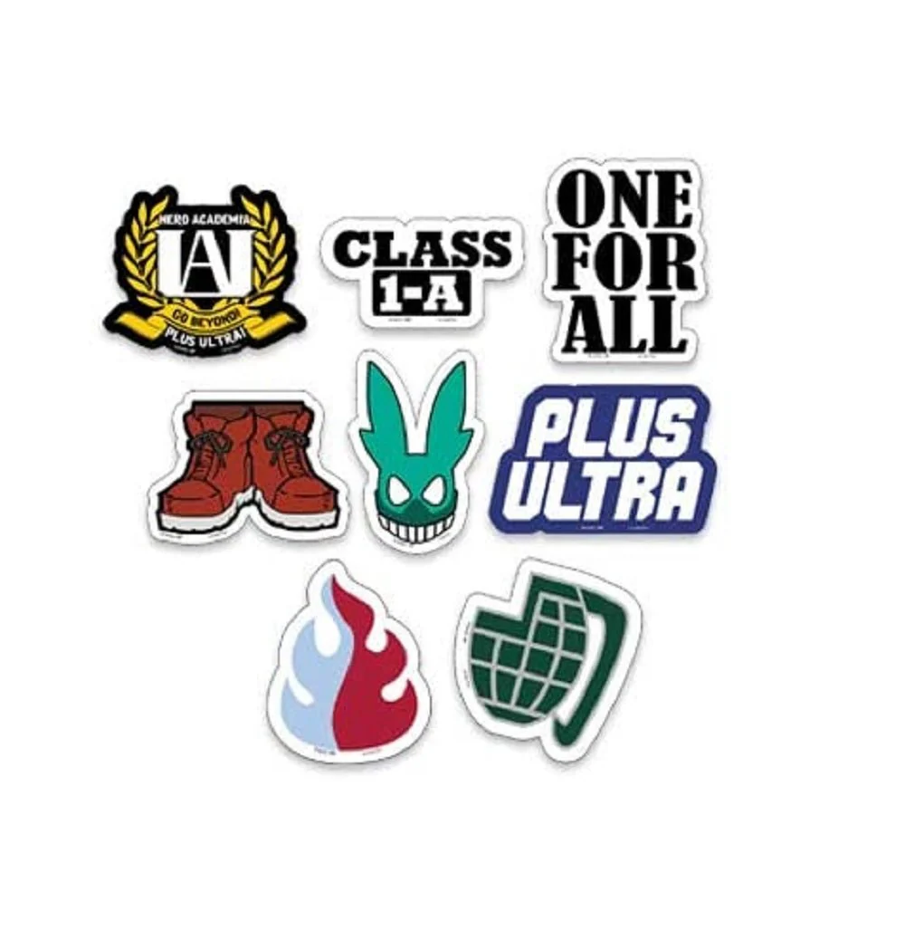 My Hero Academia Deku Plus Ultra Anime Sticker Symbols Die-Cut Set