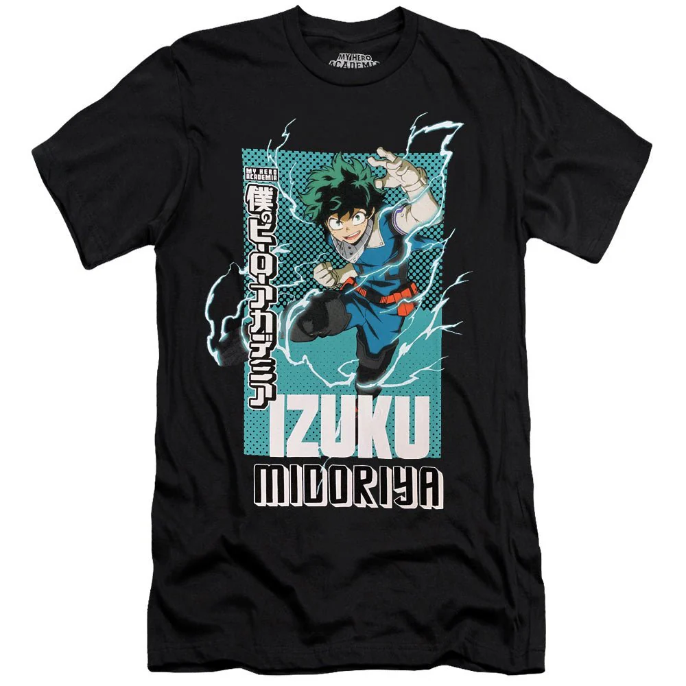 My Hero Academia S3- Izuku Midoriya Anime Adult T Shirt - Image 1