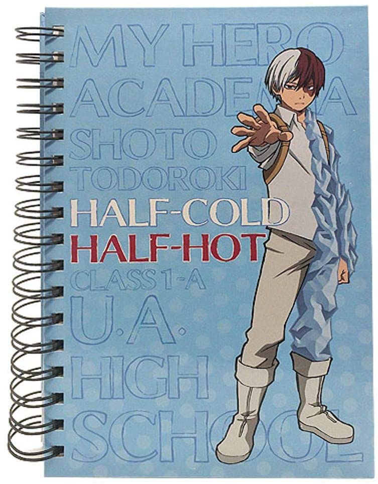 My Hero Academia Todoroki Anime Hardcover Spiral Notebook - Image 1