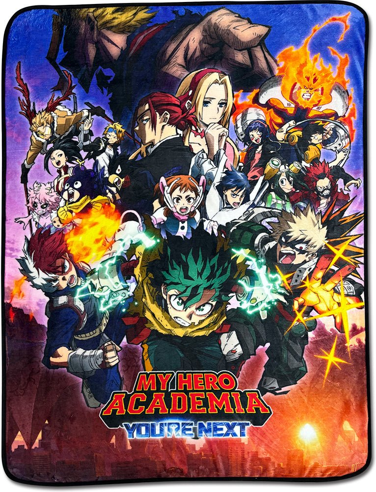 My Hero Academia You’re Next – Key Visual Sublimation Throw Blanket 60in By 46in