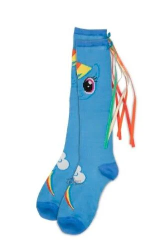 My Little Pony Friendship Is Magic Rainbow Dash Knee Socks With Tail - Image 1