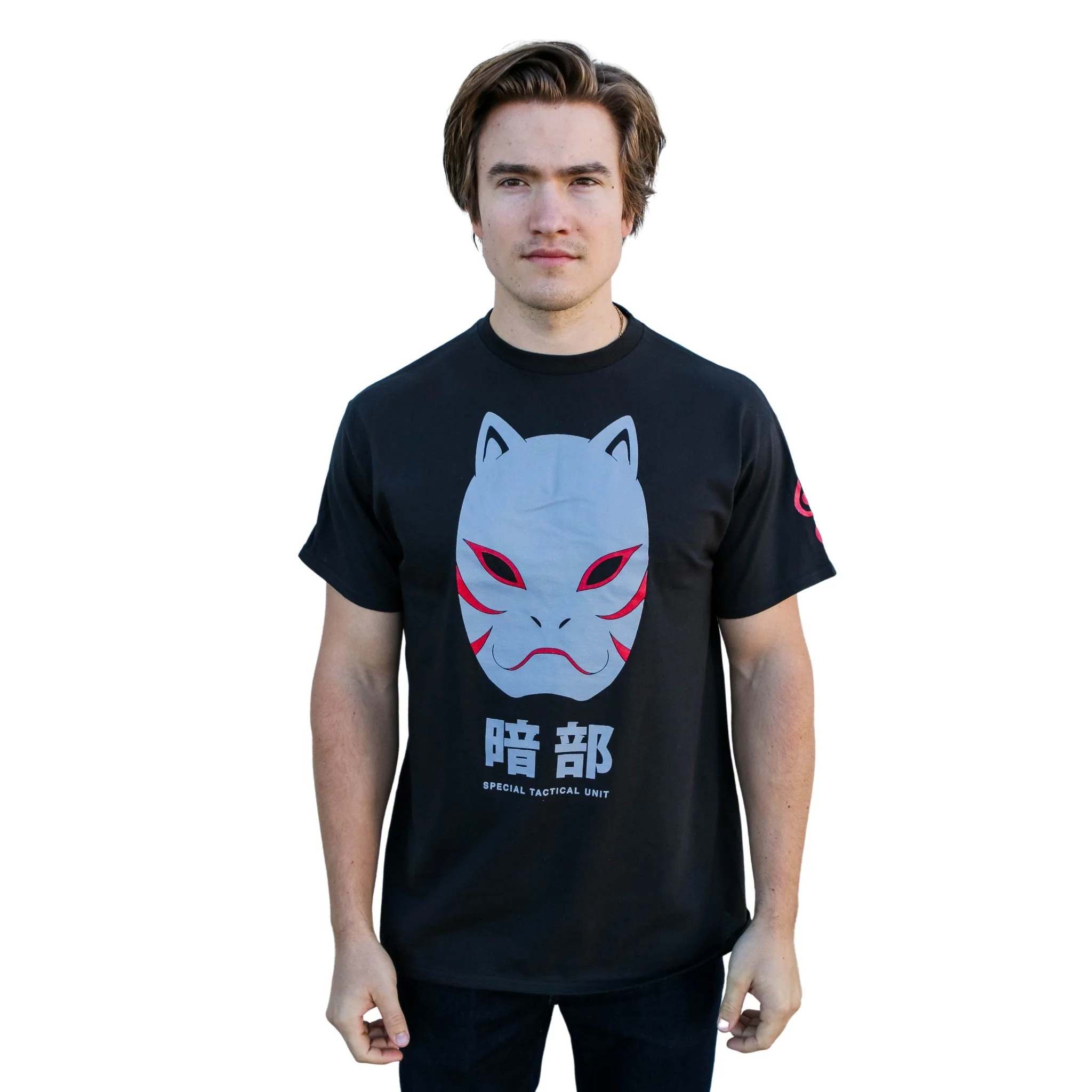 Naruto Shippuden Anbu Black Ops Mask Anime T Shirt - Image 3