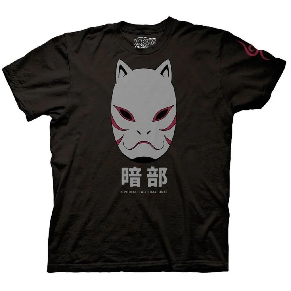 Naruto Shippuden Anbu Black Ops Mask Anime T Shirt - Image 2