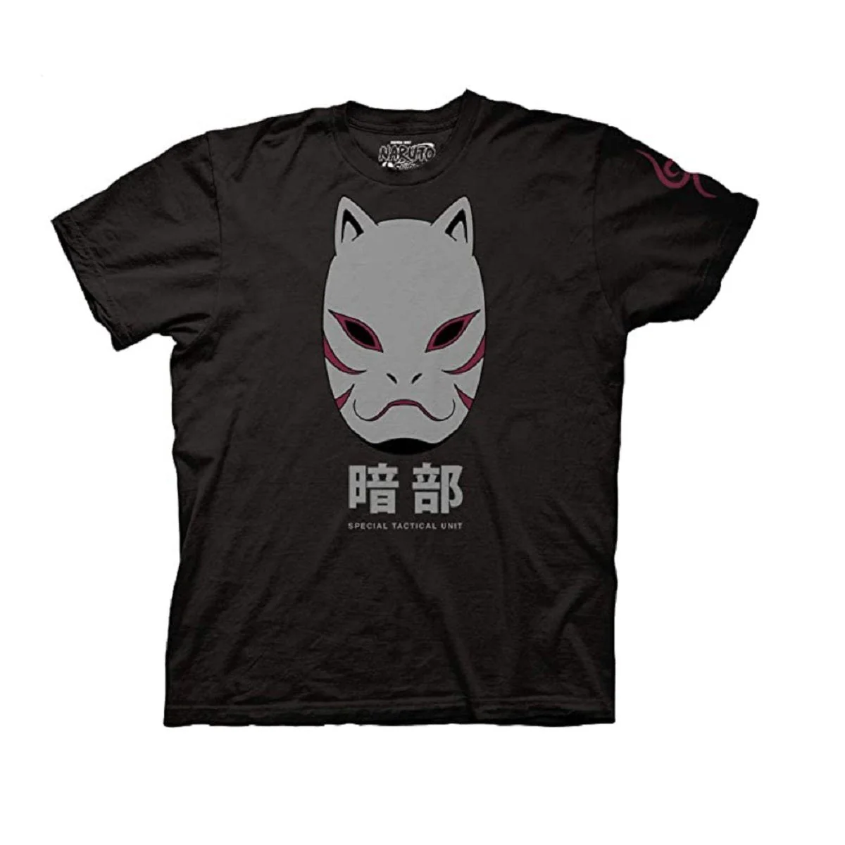 Naruto Shippuden Anbu Black Ops Mask Anime T Shirt - Image 1